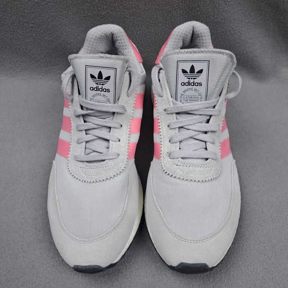 Womens Adidas Originals I-5923 Size 9.5 Gray Chalk Pink Athletic Running Shoes - Picture 5 of 10